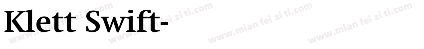 Klett Swift字体转换